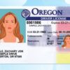 Editable Oregon Drivers License Template