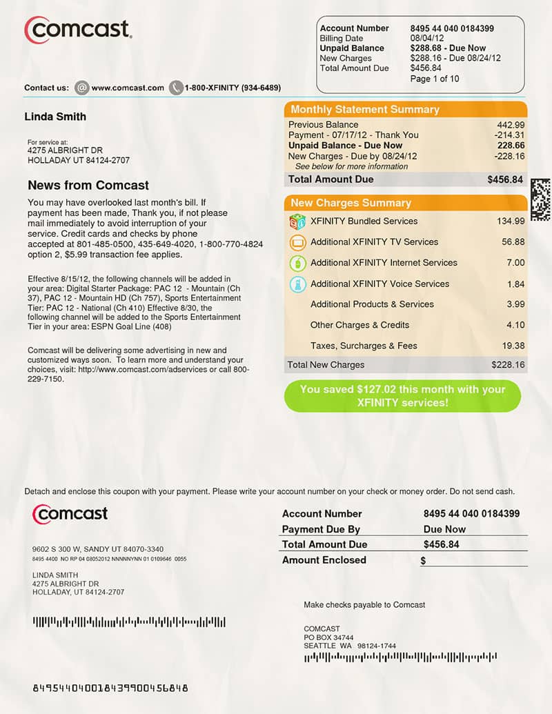 UK Utility Bill Template (British Gas) - Proof of address